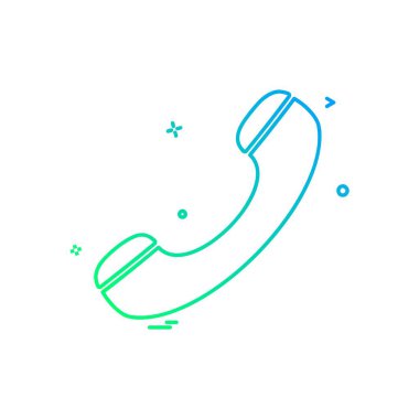 Telefon simgesi tasarım vektörü