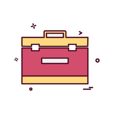 Evrak Çantası'nı simge tasarlamak vektör 