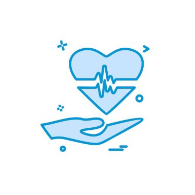 Tıbbi simge tasarım, renkli vektör çizim