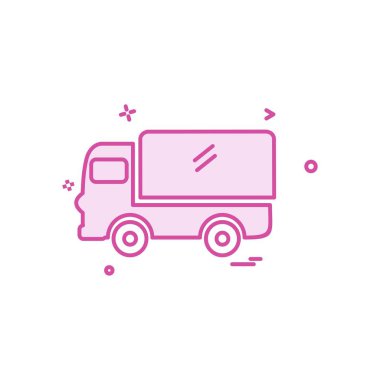 Kamyon simgesi tasarım vektörü