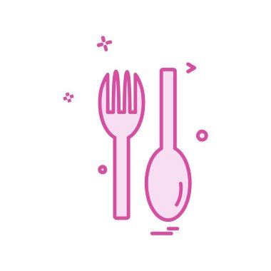 Kaşık simge tasarlamak vektör