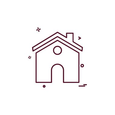 Emlak simgesi tasarım vektörü