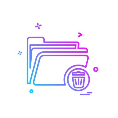 Klasör simge tasarlamak vektör