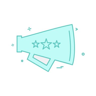 Hoparlör simgesi tasarım vektörü