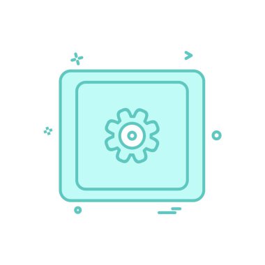 Dişli simge tasarlamak vektör