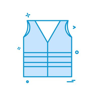 yelek simgesi vektör tasarımı