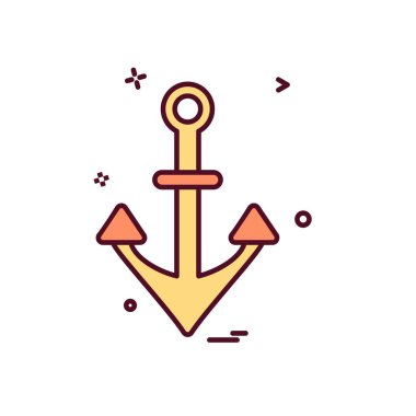 Çapa simge tasarlamak vektör