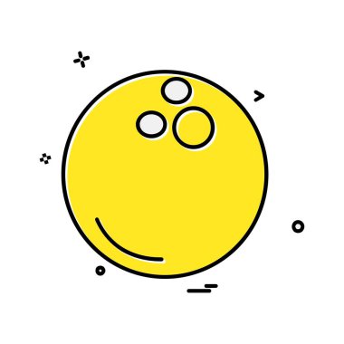 Topu simge tasarlamak vektör