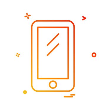 Mobil simge tasarım vektörü