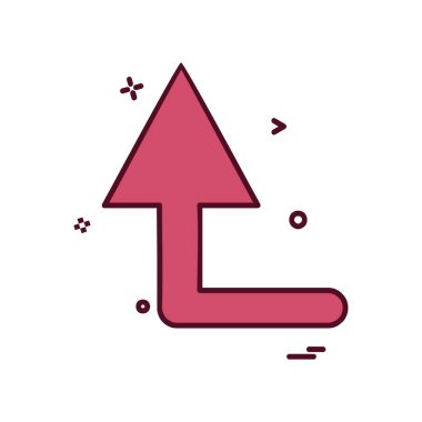 Ok simgesi tasarım vektörü