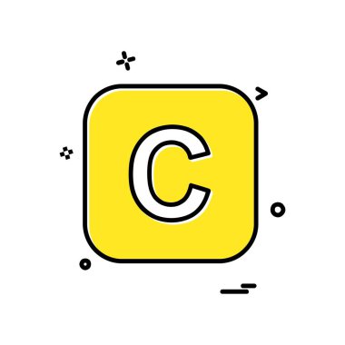 İngilizce alfabe simge tasarlamak vektör 