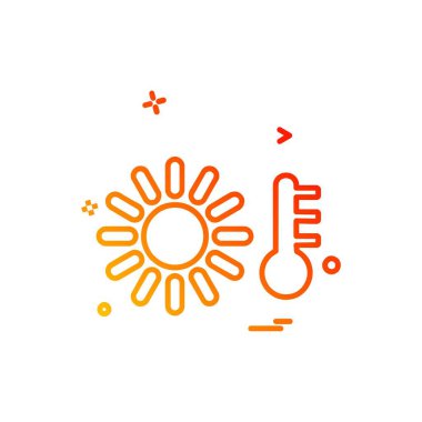 Sıcaklık simge tasarlamak vektör