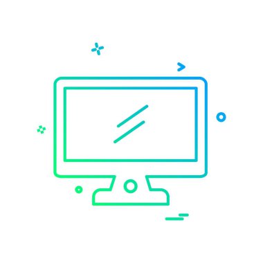 Bilgisayar simgesi tasarım vektörü