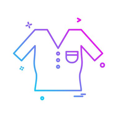 Giysi simgesi tasarım vektörü 