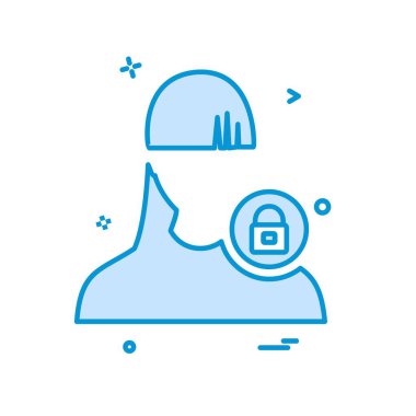 Kadın avatar simge tasarlamak vektör