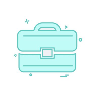 Evrak Çantası'nı simge tasarlamak vektör 