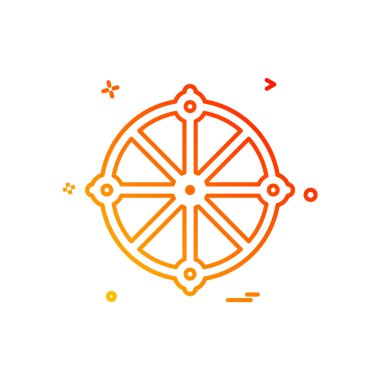 Hedef simge tasarım vektörü