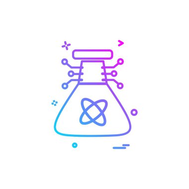 Yapay kabı istihbarat simge vektör tasarımı