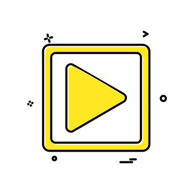 ortam müzik çalma simgesi vektör tasarımı