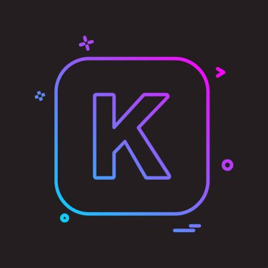 İngilizce alfabe simge tasarlamak vektör 