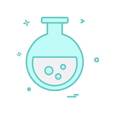 Kimyasal şişe ikonu tasarım vektörü