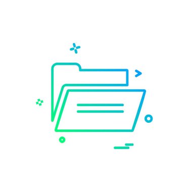 Dizin simgesi tasarım vektörü