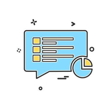 İleti simge tasarlamak vektör