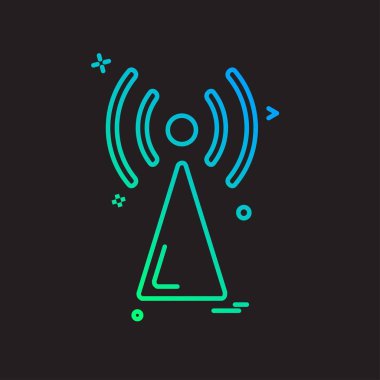 Wifi simge tasarım vektörü