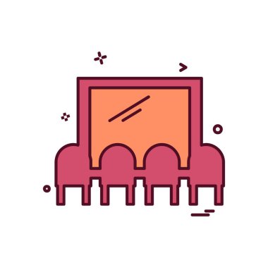 Sinema simge tasarlamak vektör