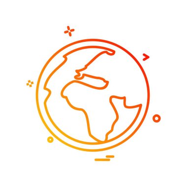 Küre simge tasarlamak vektör