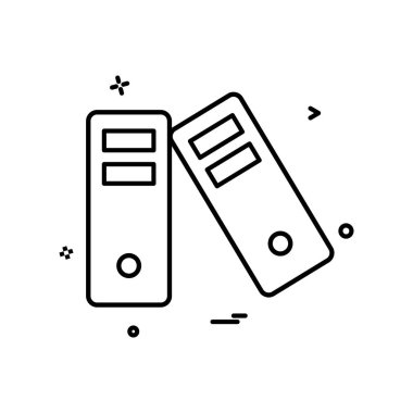 Dosya simgesi tasarım vektörü