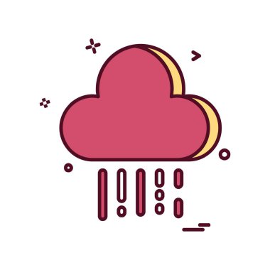 Weather simge vektör beyaz arka plan üzerinde