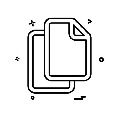 Dosya simgesi tasarım vektörü