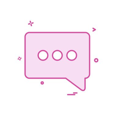 sohbet açılır menüsü sms simge vektör tasarımı