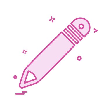 Kalem simgesi tasarım vektörü 