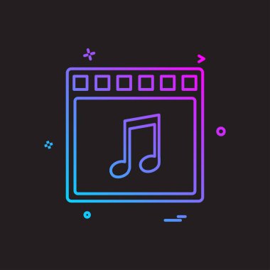 Ortam simgesi tasarım vektörü