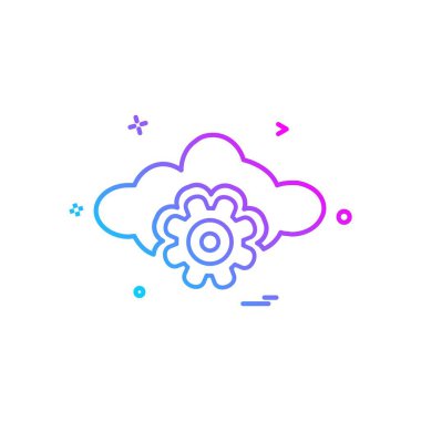 Vites simgesi tasarım vektörü ayarlanıyor