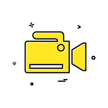 Kamera simgesi tasarım vektörü