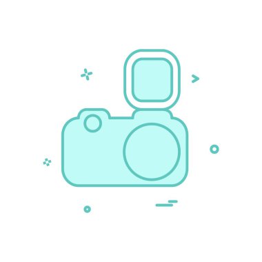 Kamera simgesi tasarım vektörü