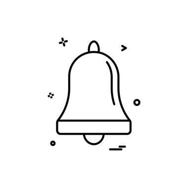 Çan alarm halka simge vektör tasarımı 