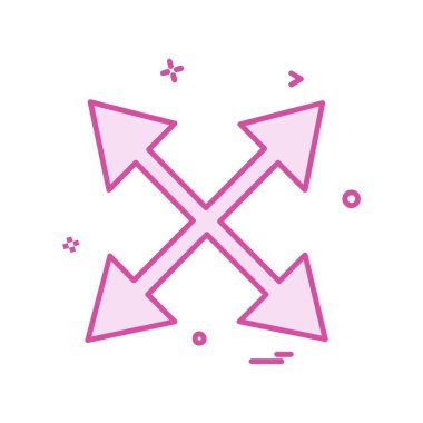 Ok simgesi tasarım vektörü