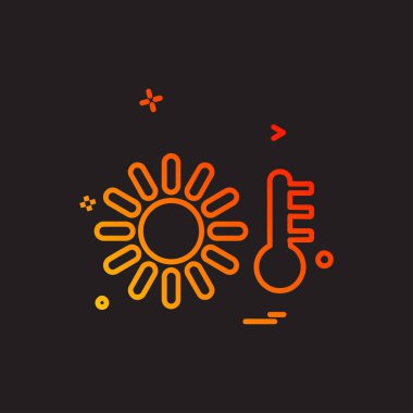 Sıcaklık simge tasarlamak vektör