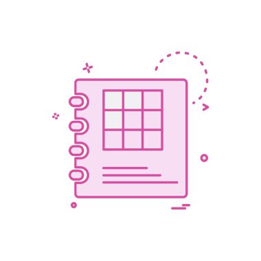 Günlük simge tasarlamak vektör