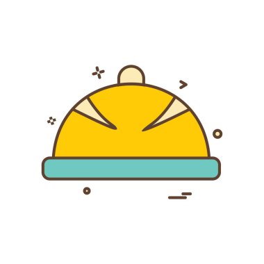 kask simgesi vektör tasarımı