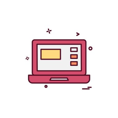 Bilgisayar simgesi tasarım vektörü 