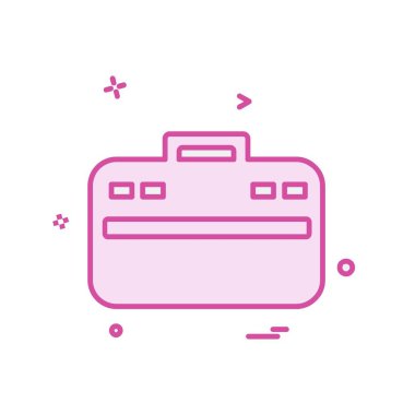 Evrak Çantası'nı simge tasarlamak vektör 