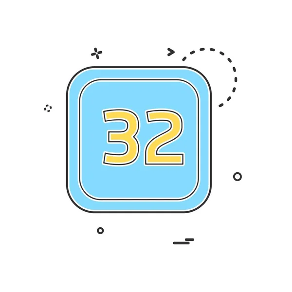 Data Calender Icon Design Vector — Vettoriale Stock