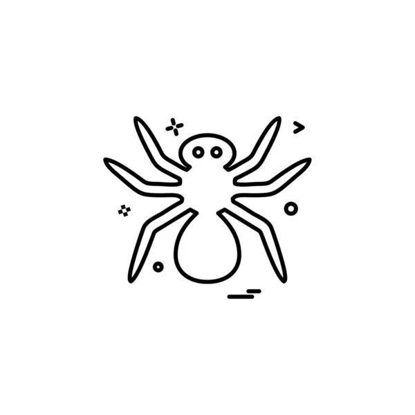 Icono Insectos Vector Diseño — Archivo Imágenes Vectoriales
