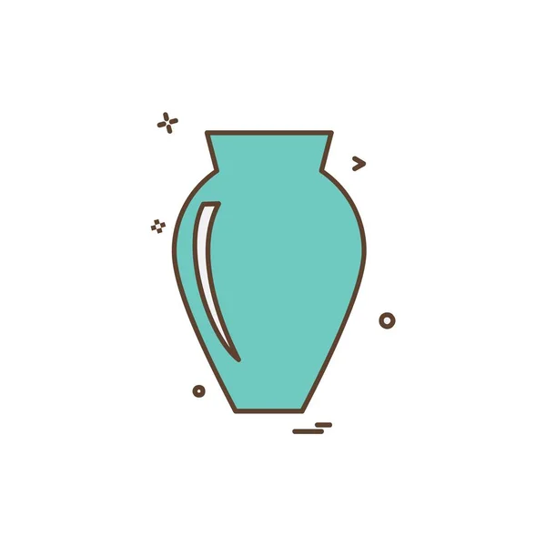 Vase Symbol Design Vektor Illustration — Stockvektor