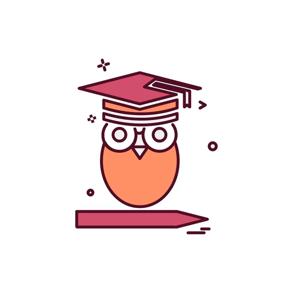 Escuela Icono Diseño Vector — Vector de stock